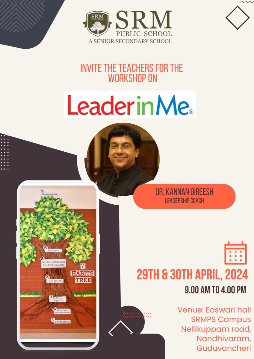 Leader In Me Workshop 

#srmpublicschool #srm #srmps #leaderinme #leadershipdevelopment #lifeskills #leadership #goal #habits #limconnect #leaderinmeschool 
#7habits #lifecoach #motivational #positivity #focused #staypositive #staystrong 
#leadertraining #beproactive