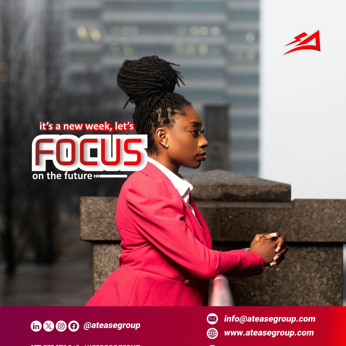 It's a New Week, let's focus on the future👍

#ateasegroup 
#atease
#newweeknewgoals 
#focus
#future