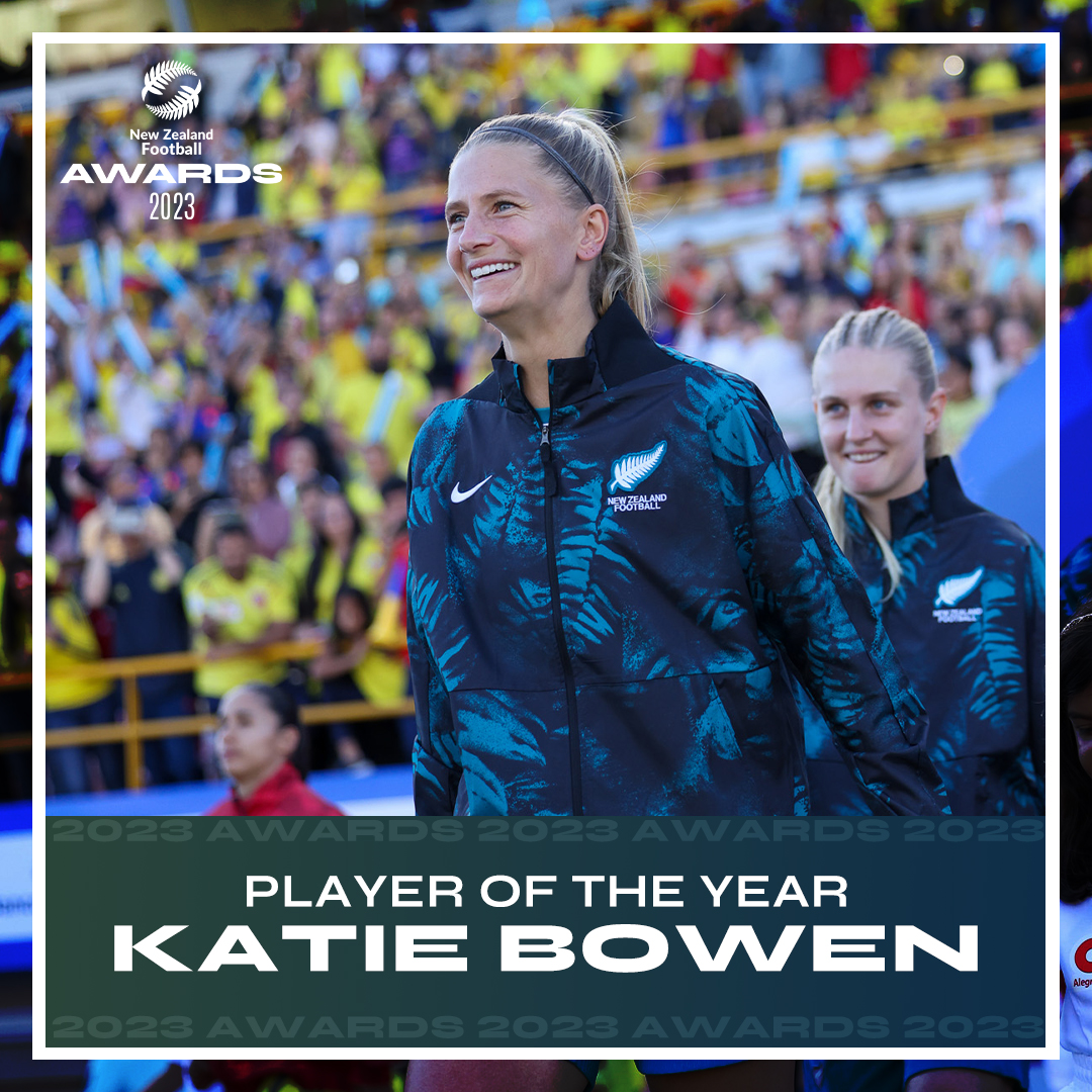 Congratulations to Katie Bowen, 2023's overall Player of the Year! 🇳🇿🏆