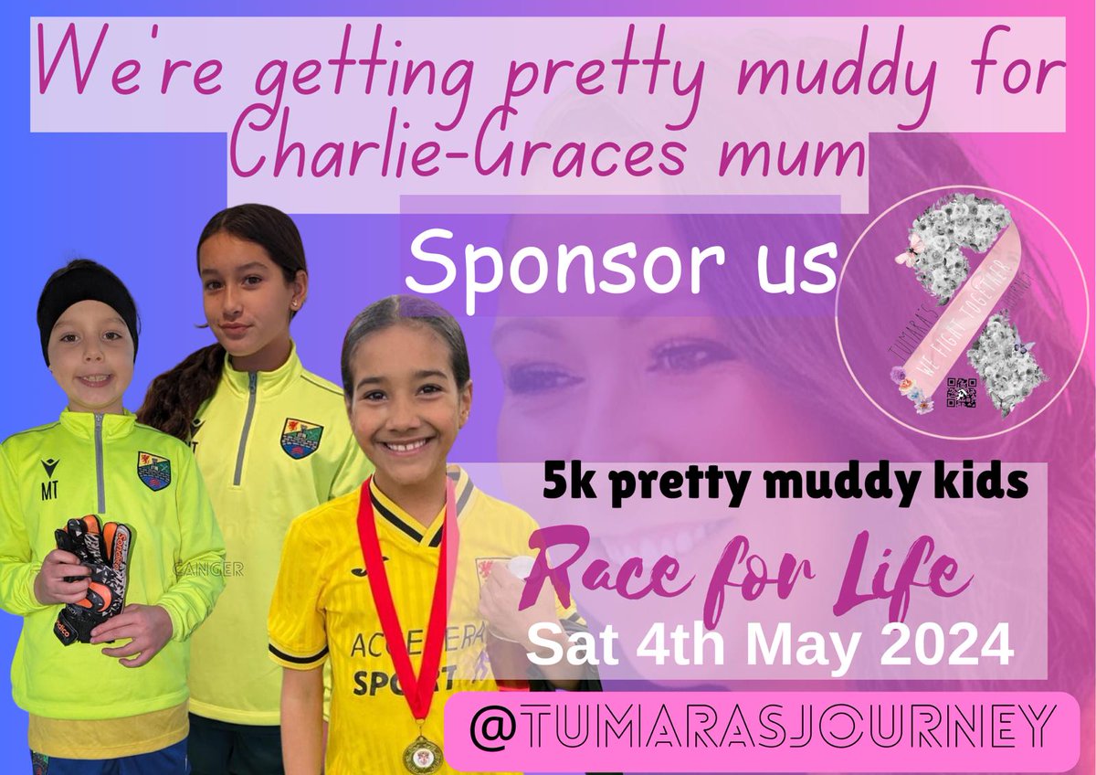 ⚠️ Attention People ⚠️ Our junior players are getting involved in @raceforlife #PrettyMudda this Saturday 🏃‍♀️ They're participating for such a worthy cause and we need 🫵 Any donation makes a difference Please click the 🔗 and share 📲 settleup.starlingbank.com/victorialavent… #WeAreDanielle 💓