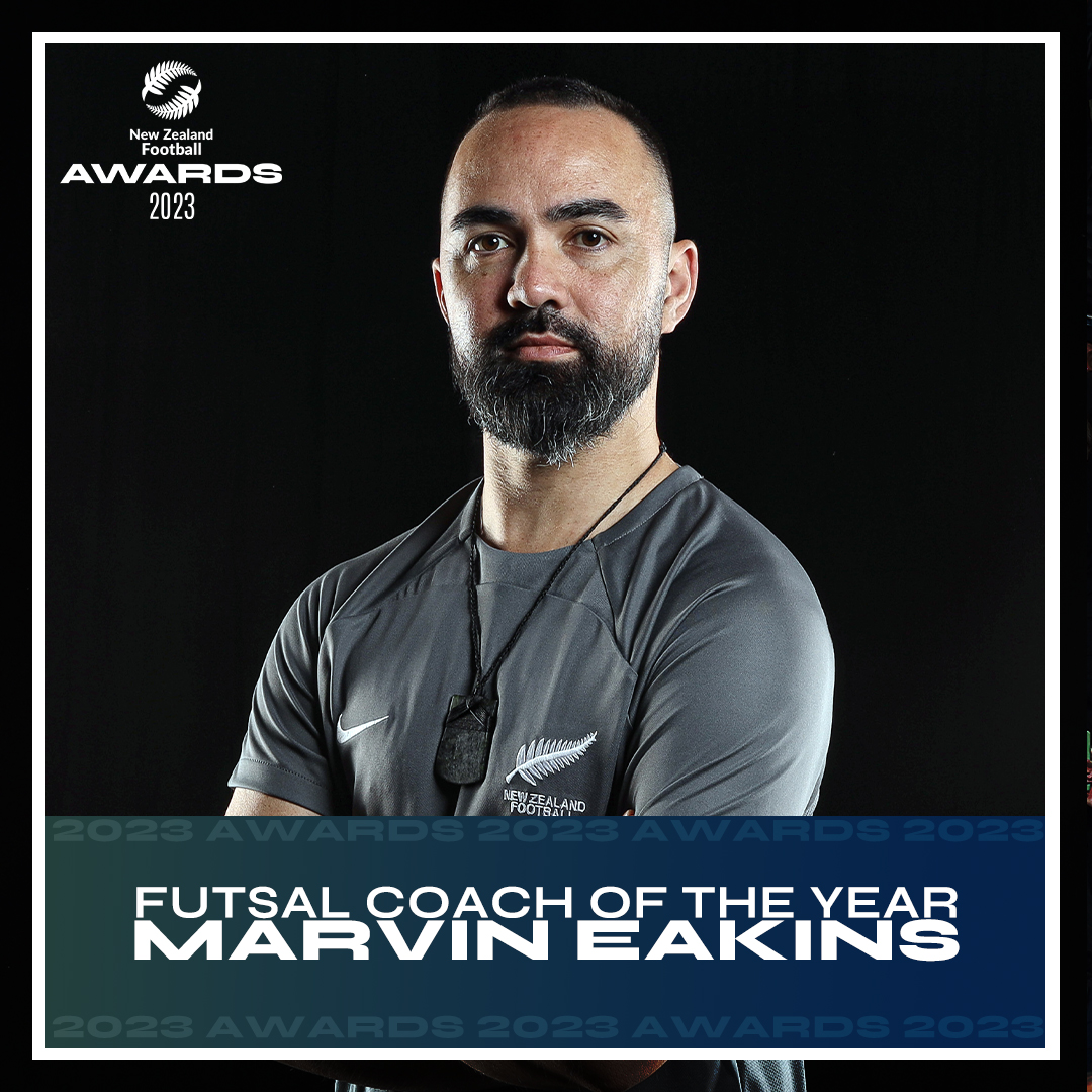 Congratulations to Marvin Eakins, 2023's Futsal Coach of the Year! 🇳🇿🏆