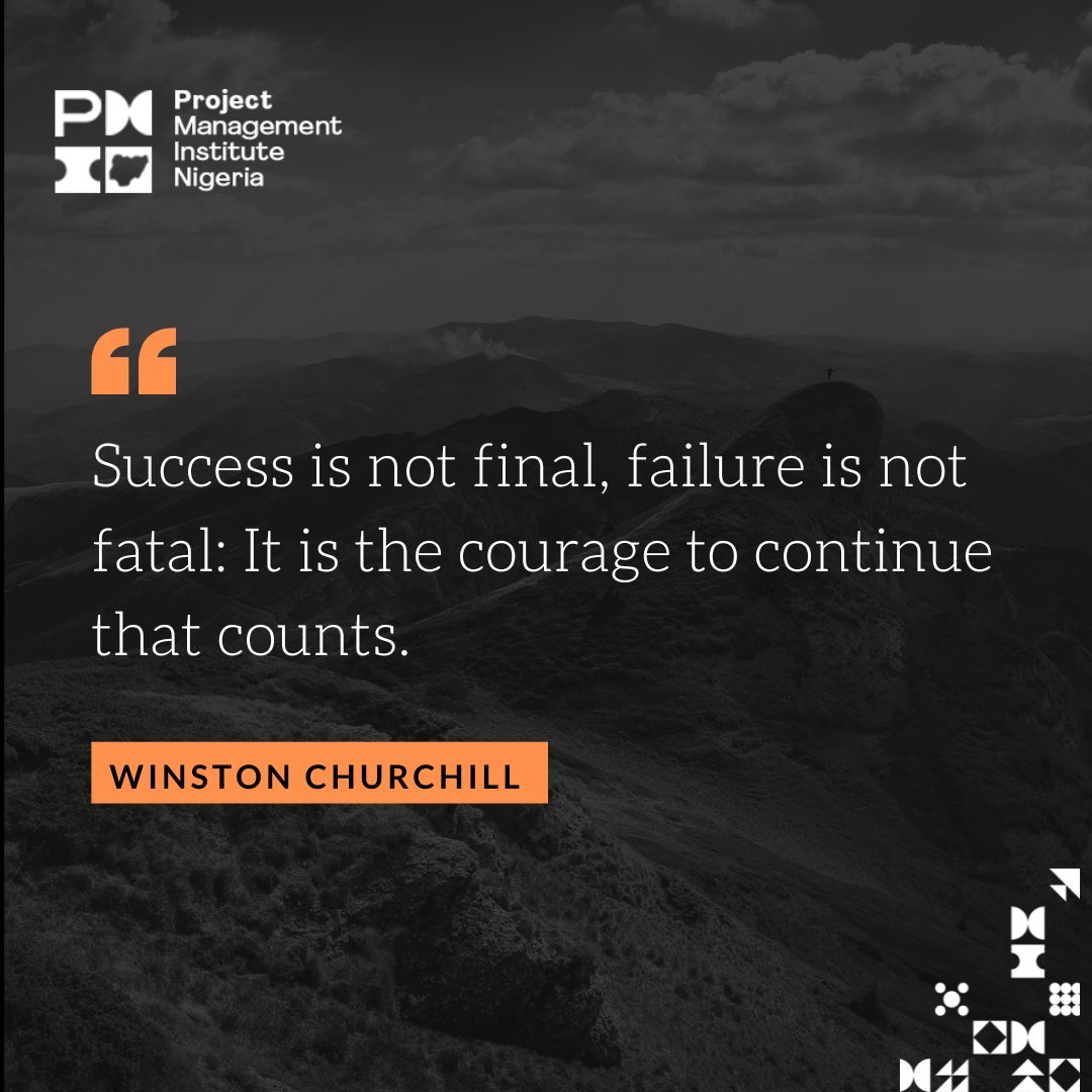 PM Nugget for the week: Courage defines the journey.

#PMINigeria #PMI #ProjectManagement #PMNugget #Newweek