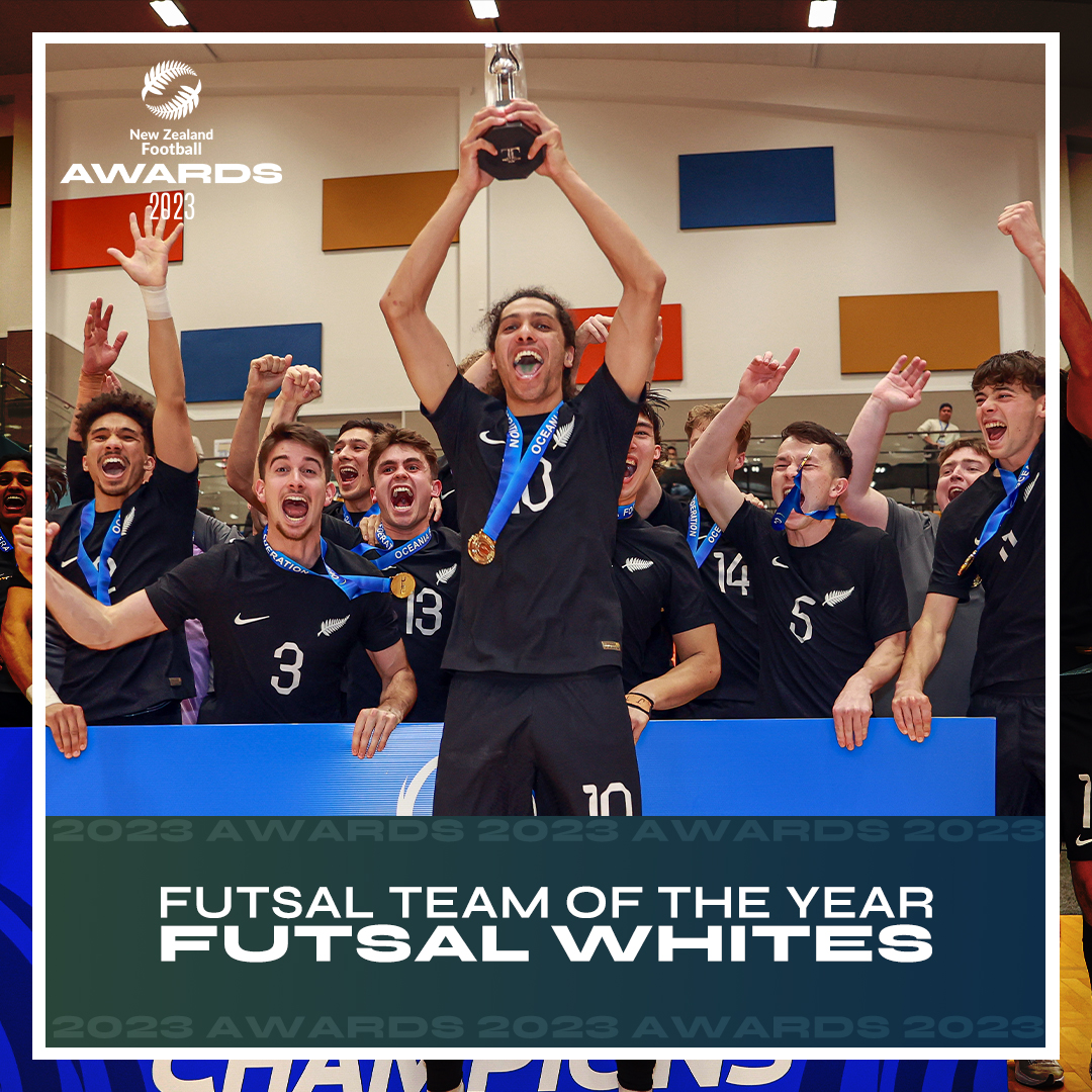 Congratulations to the Futsal Whites, 2023's Futsal Team of the Year! 🇳🇿🏆