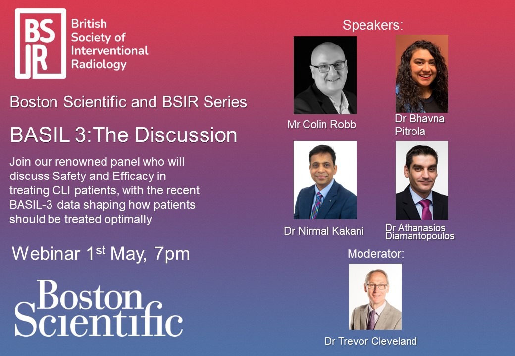 The next instalment in our BSIR 2024 Webinar Series will see us partner with @BSC_EU_Heart, for BASIL 3: The Discussion. The webinar will take place on Wednesday 1st May at 7pm. Register here - tinyurl.com/ykzvbau7