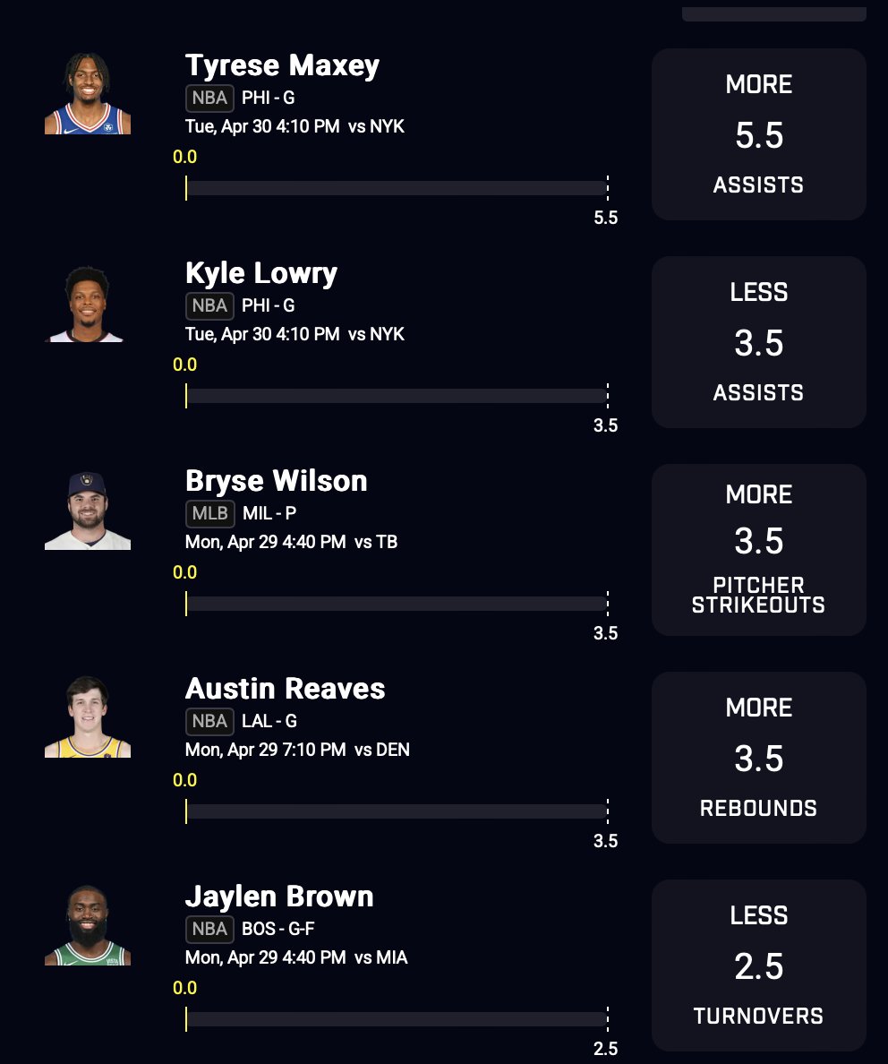 PrizePicks 5 flex, NBA player props 🎯

Tons of value right now... Link to tail: prizepicks.onelink.me/gCQS/shareEntr…

$100 to somebody who LIKES this tweet if we go 5-0 & get the 10x 🤤🤤