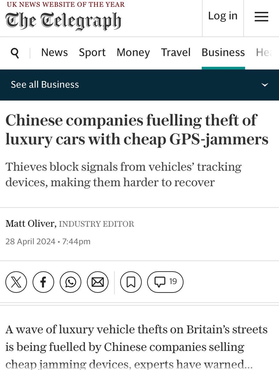 Let’s blame China for your own country’s lawlessness. China doesn’t seem to have an issue with car theft. Maybe look at yourself in the mirror before blaming others.