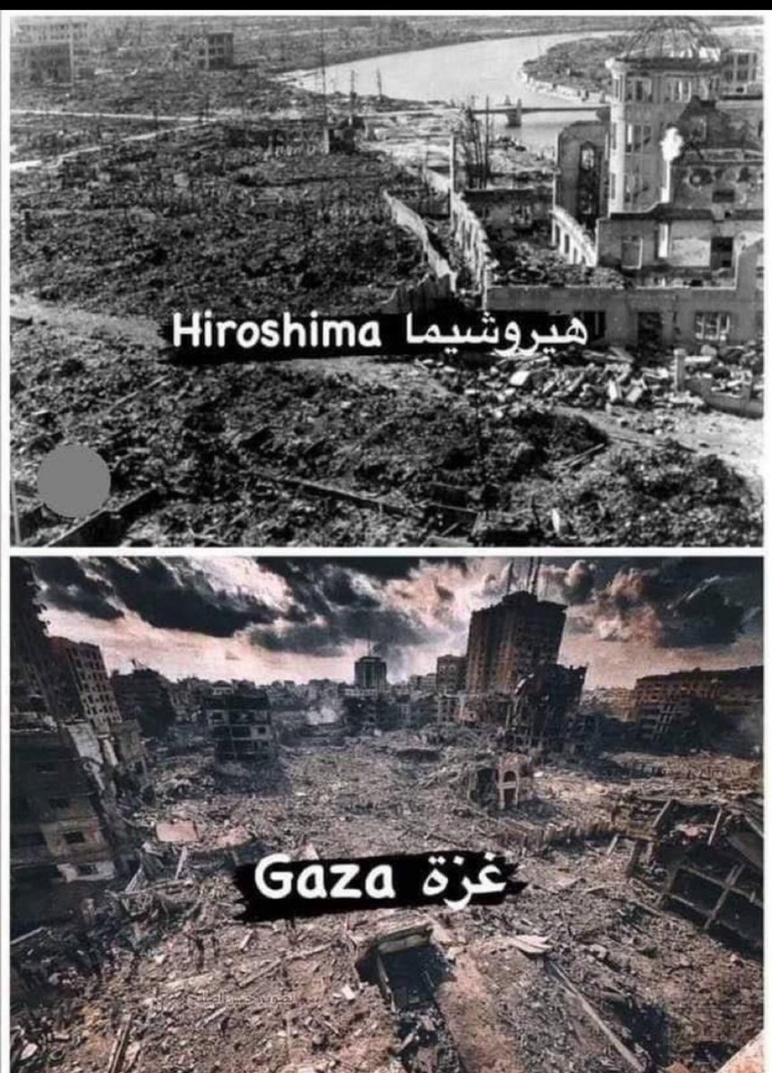 @CIJ_ICJ @IntlCrimCourt @UN @eucommission The Ashkenazi Holocaust in Gaza

Day 206

The Ashkenazi bombed Gaza more intensively than Hiroshima. 

#r4today @un @eucommission #bbcBreakfast @unwra