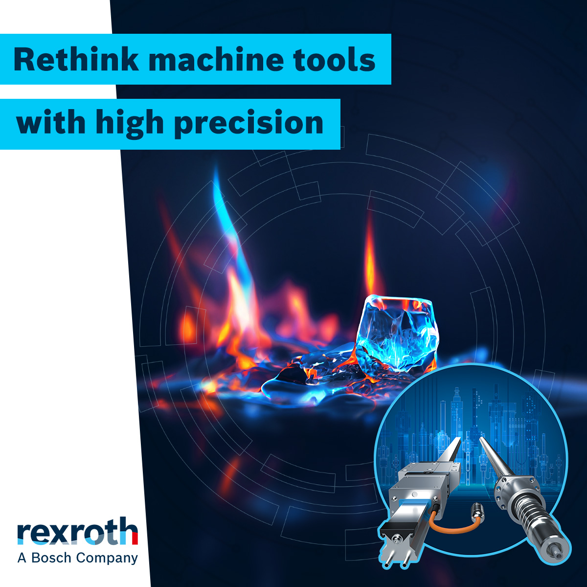 Find out now how more process stability and higher machine availability of #machinetools is possible with the temperature control function Thermo Compensating Rail System TCRS. Guiding, measuring and tempering control in one system. boschrexroth.com/LT-machine-too… #BoschRexroth