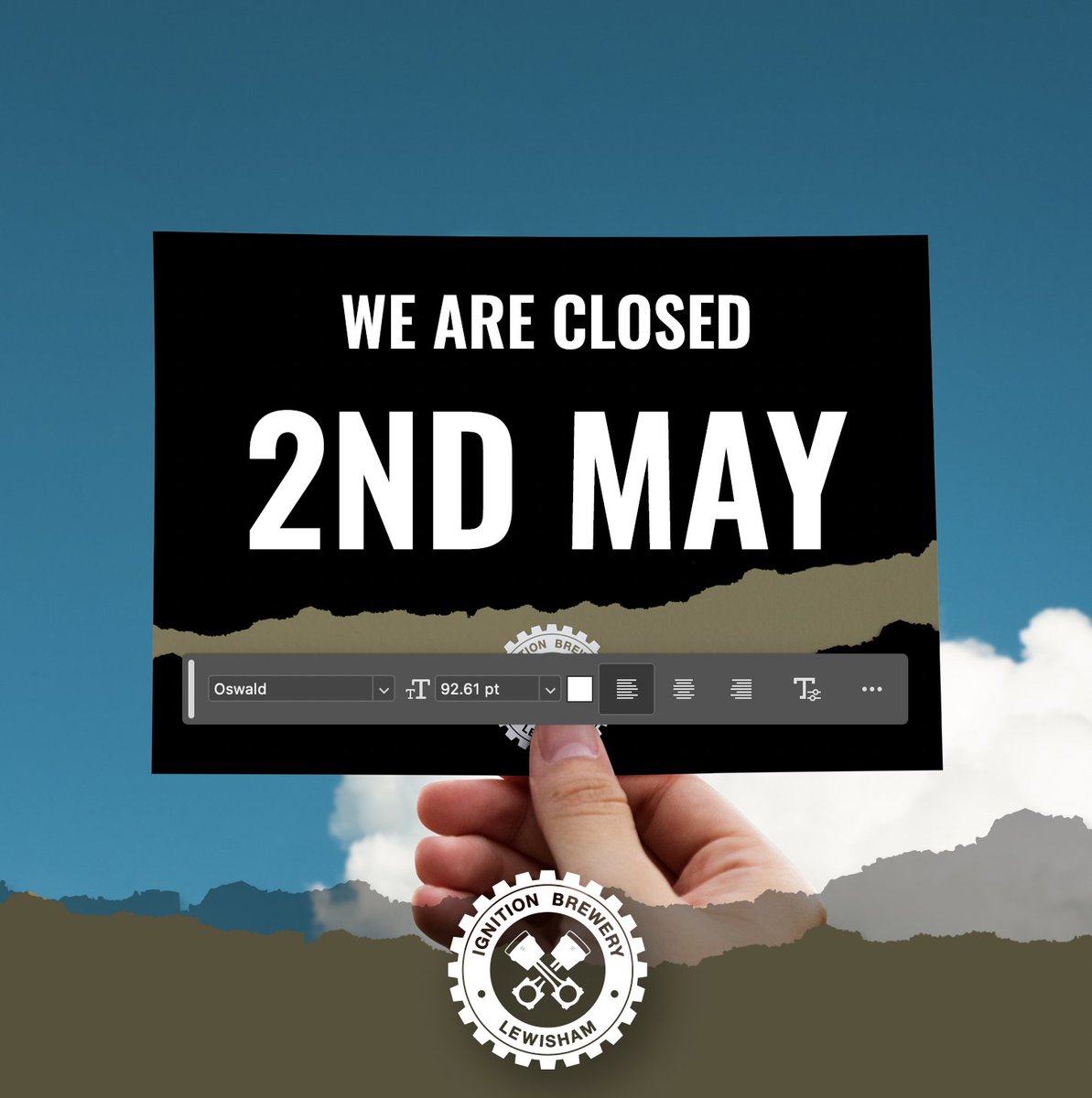 Due to the London assembly and mayoral elections, we are closed on the 2nd of May. See you Friday as usual!