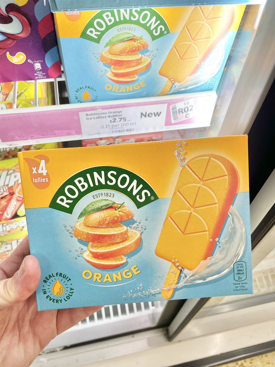 Robinsons Ice Lollies! 🍊 At Sainsbury’s @DrinkRobinsons #robinsons #orange #icelolly #summer #wellthisisnew