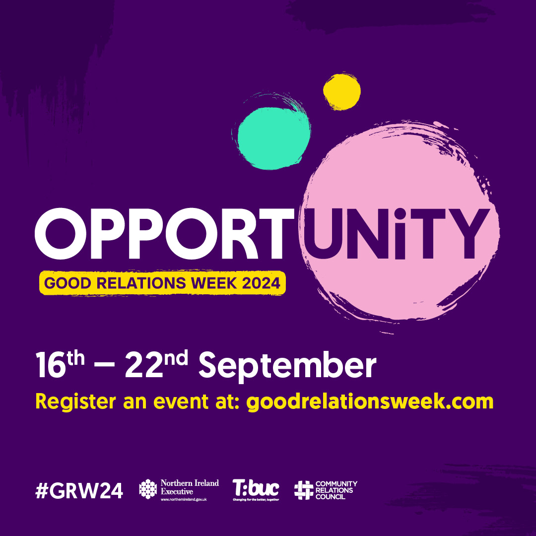 Get involved in Good Relations Week 2024! 🎉 This year's theme is 'opportUNITY' and we need you to help us make it a huge success. Get involved by hosting an event and let's celebrate opportUNITY together! 🌟 Register now ➡ goodrelationsweek.com #GRW24