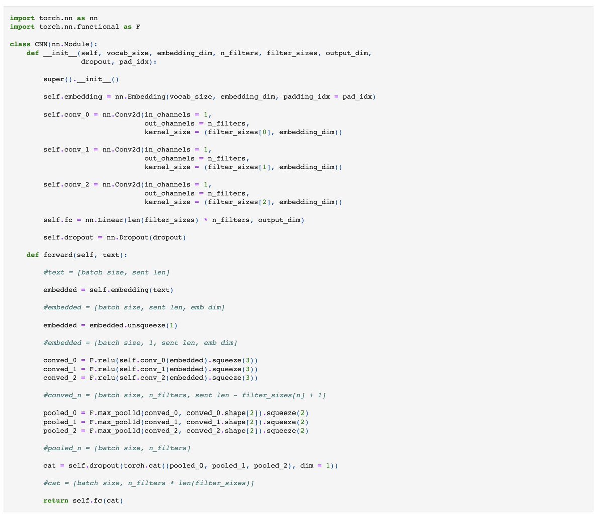 #NLProc: PyTorch and TorchText for Sentiment Analysis. #BigData #Analytics #DataScience #AI #MachineLearning #IoT #IIoT #Python #RStats #TensorFlow #JavaScript #ReactJS #CloudComputing #Serverless #DataScientist #Linux #Programming #Coding #100DaysofCode geni.us/PyTorch--Torch…