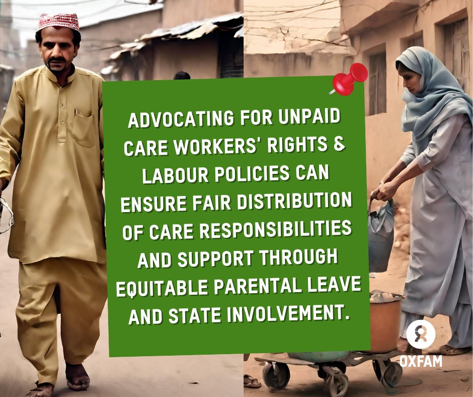 ✊On International Labour Day, Oxfam Pakistan stands in solidarity with unpaid care workers. We call for policies that fairly share care duties.
Together, we can build a world where every worker is valued and supported. 
#internationallabourday #FightInequality #equitableleave