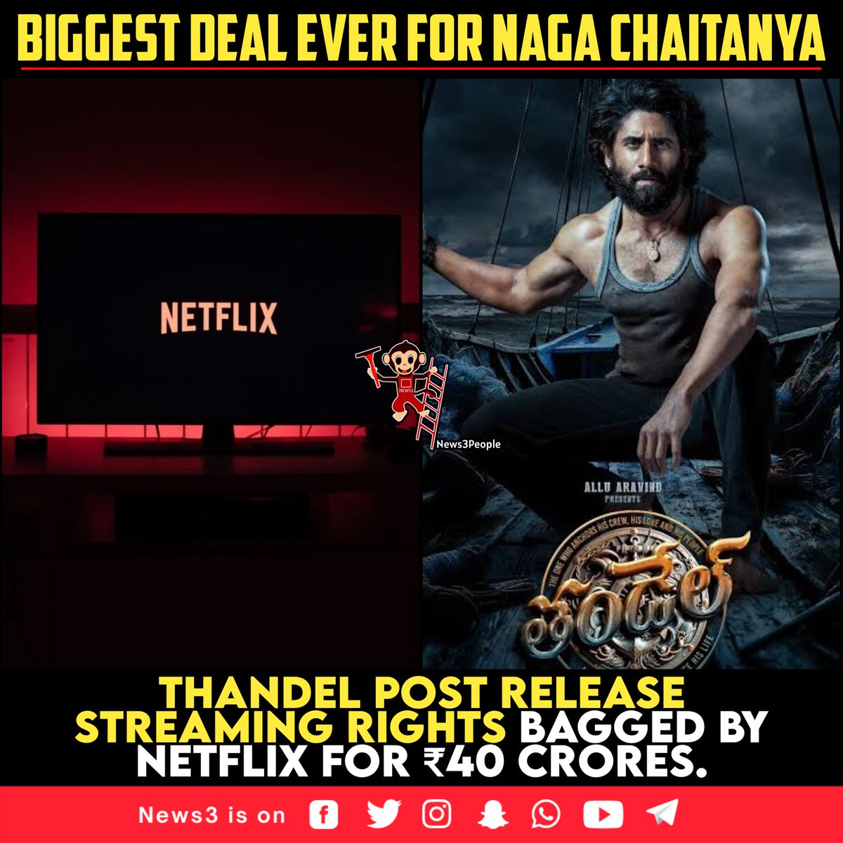 #NagaChaitanya's Highest 💥💥💥

#Thandel