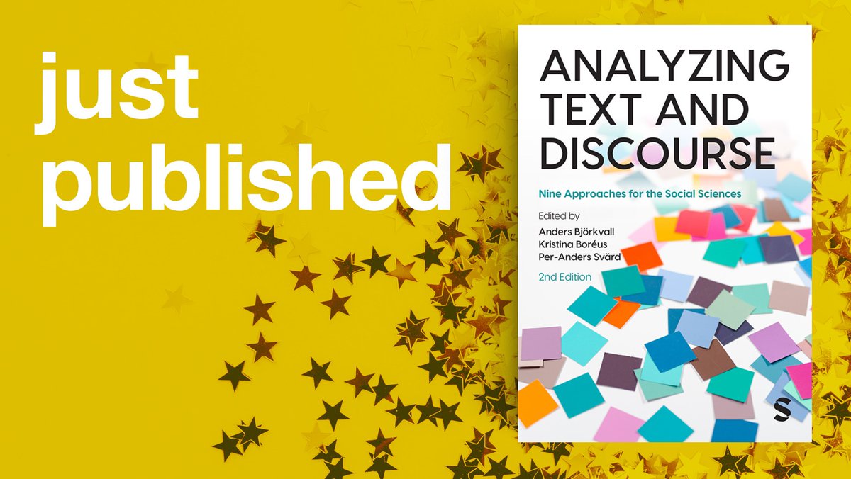The 2nd edition of 'Analyzing Text and Discourse' is out now! Each chapter offers theoretical insights, practical applications, and real-world examples to guide your #Research journey. Learn more: ow.ly/Jpah50RoUOI