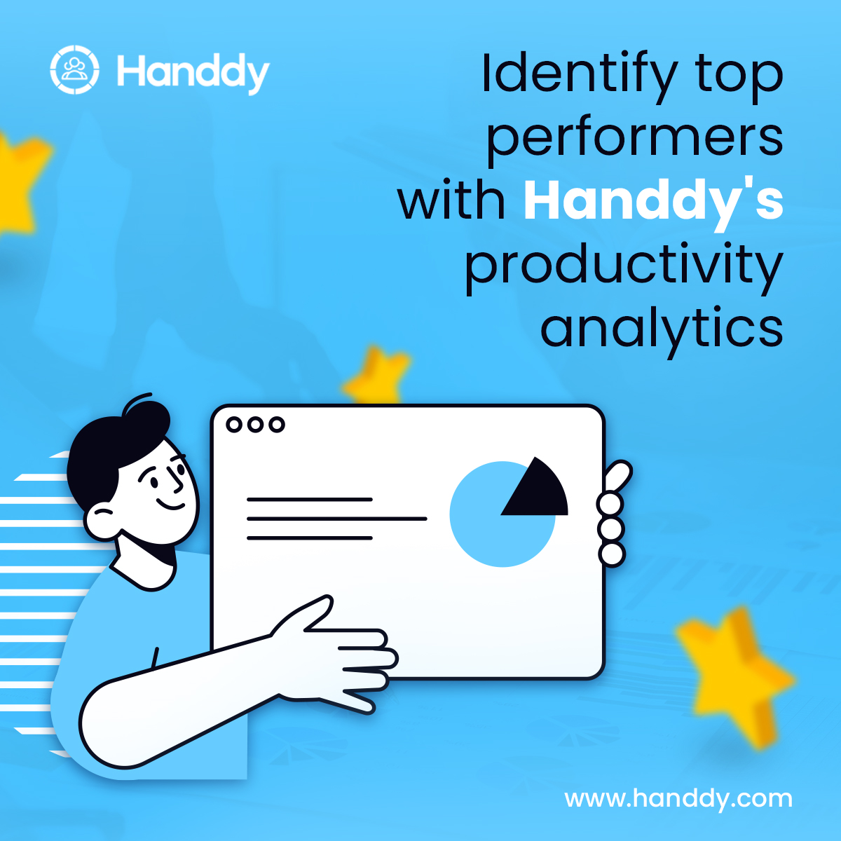 Handdy's productivity analytics helps you to easily identify your top-performing employees. Handdy tracks employee productivity and provides you with detailed reports, helping you to recognize your top performers.

Visit handdy.com
.
.
.
#productivitytracking