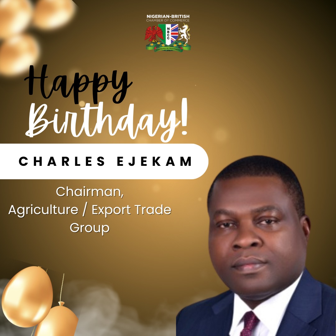 Happy birthday Mr. Charles Ejekam; Chairman, Agriculture and Export Trade Committee.

Your dedication and passion to our community are truly appreciated. Your leadership and passion for making a difference shine through in all that you do. 

Wishing you a day filled with joy,