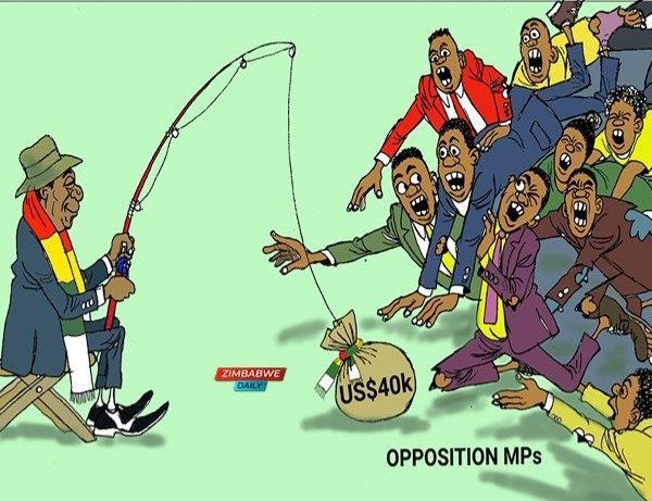 Opposition politicians are GREED-period! ZANUPF knows that & they trap 🪤 them with same tactics & they fall for them perfectly