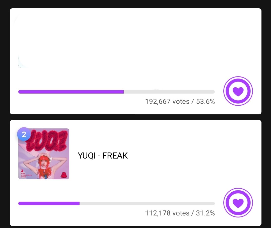 So annoyed bc there's a chance those rats at kbs will not make freak eligible for winning bc the song's wasn't cleared, still since this is our best chance vote hard we have till Wednesday, there's most probably going to be last min mass voting @G_I_DLE #YUQI #YUQ1
