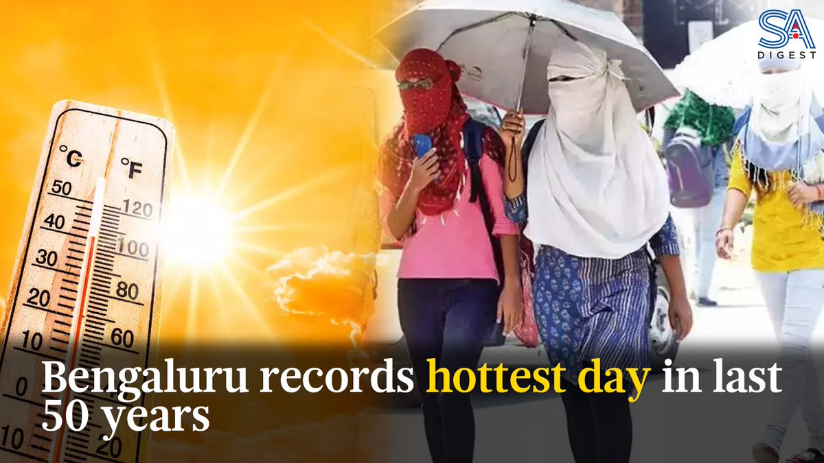 The Bengaluru observatory of India Meteorological Department recorded a maximum temperature of 38.2°C at the Kempegowda International Airport, while the observatories at the HAL airport and GKVK, respectively, recorded 37.6°C and 36°C on April 28.