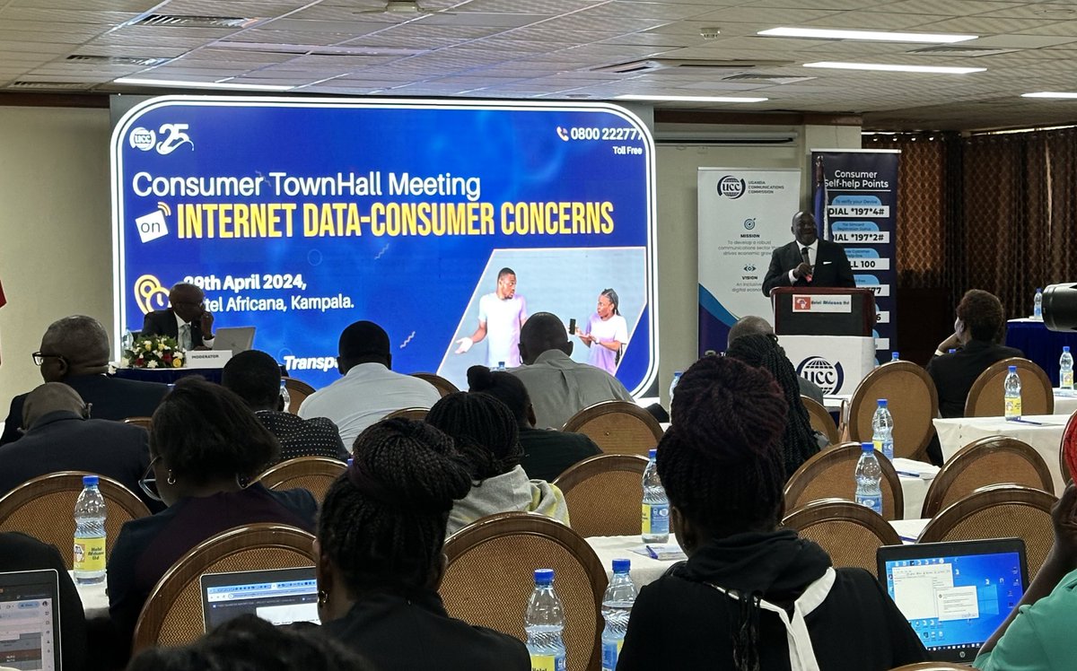 Exciting news! Join us bright and early at Hotel Africana for a town hall meeting hosted by @UCC_Official where we shall take part in representing Internet Service Providers in Uganda by diving into consumer concerns about Internet. #BetterInternet #UCCMeeting #ISPInsights 🌐