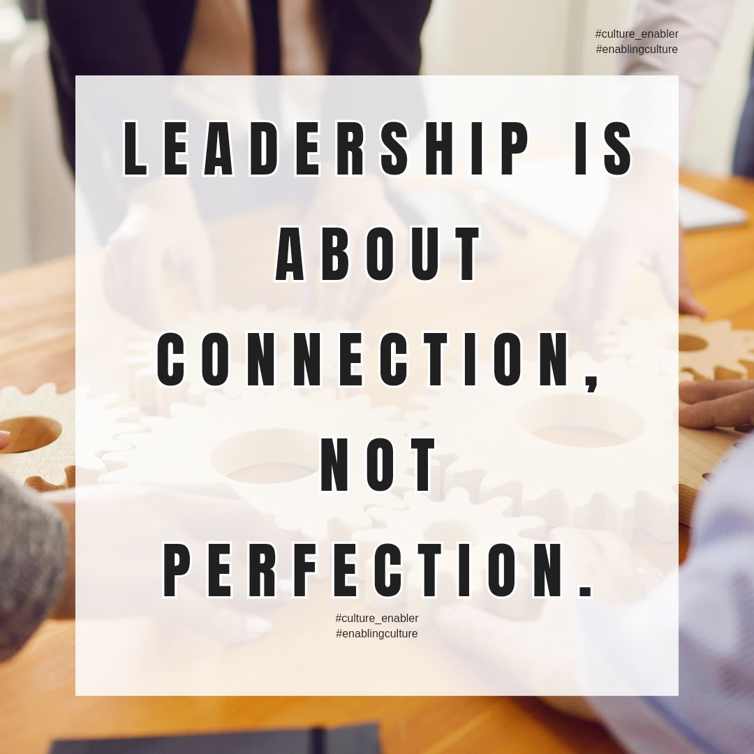 Leadership isn't about striving for perfection, but about forging meaningful #connections. 

Ever wonder why some leaders excel while others struggle? Could it be the difference between chasing perfection and nurturing authentic connections?
#Leadership #Authenticity #leadbetter