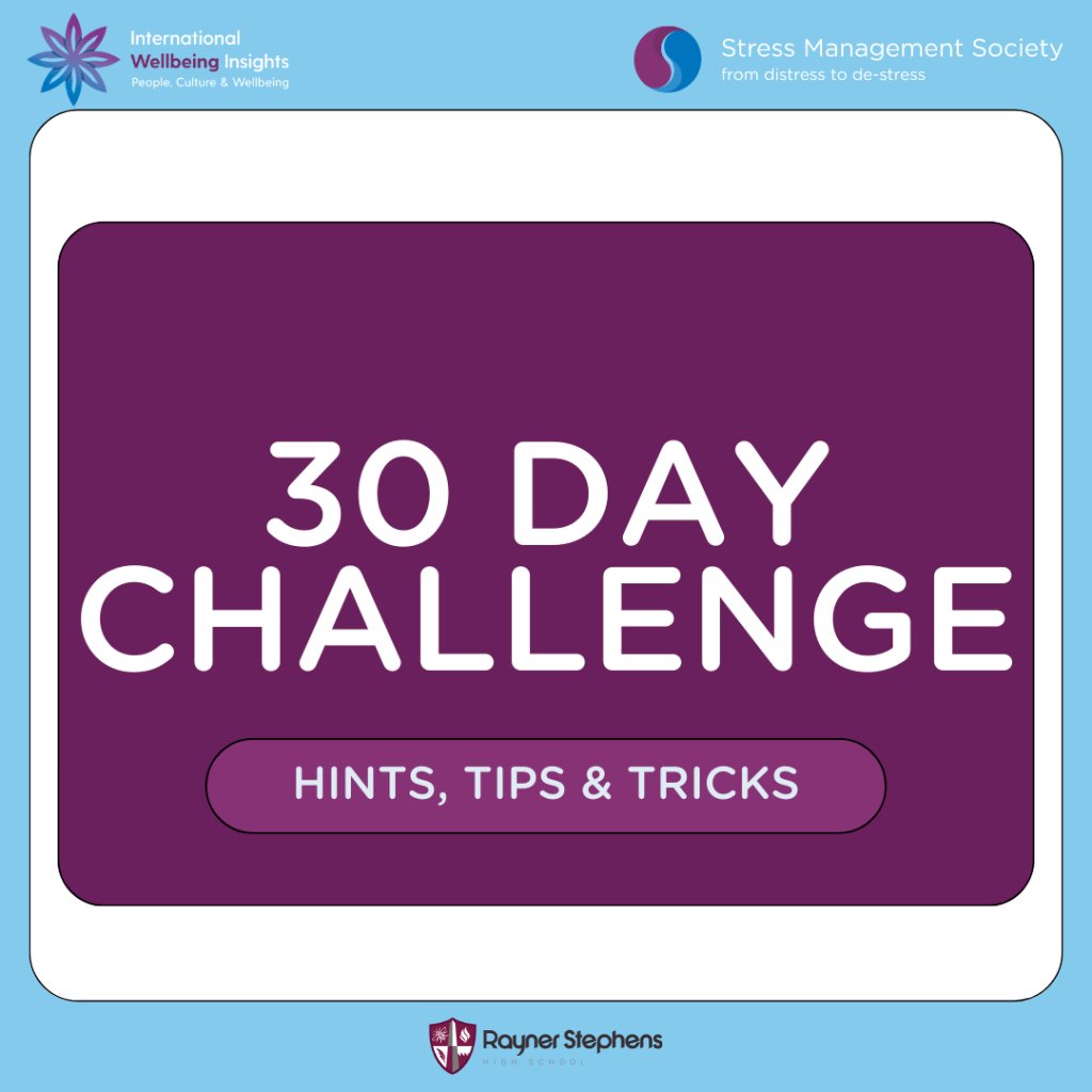 It takes 30 days to turn actions into habits, by introducing small things into their routine, students can reduce stress going into exam season. Take the 30 day challenge and make some positive changes now! stress.org.uk/freeresourcess…