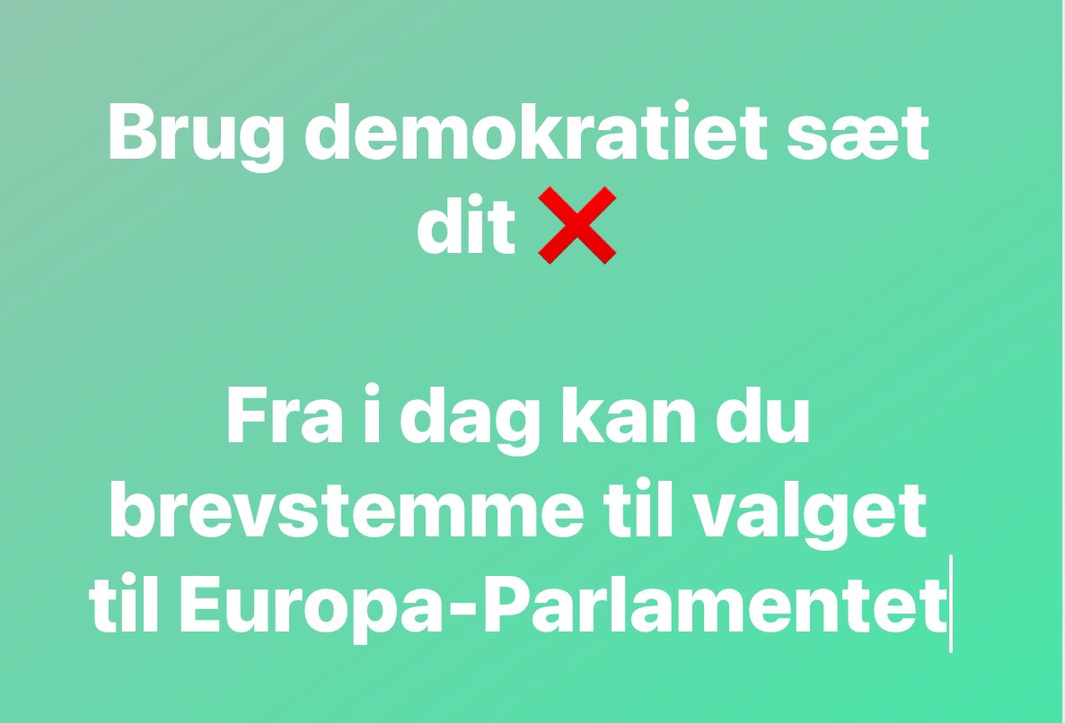 #EPvalg2024 #dkpol #eupol #demokrati #eudk