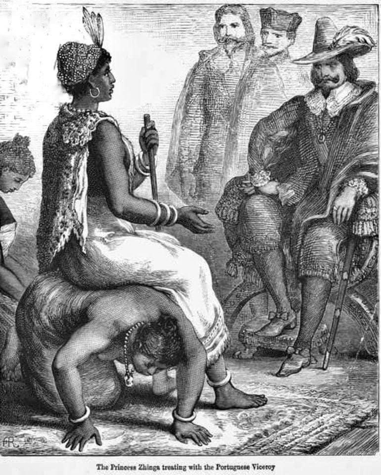 A cadeira da rainha Ginga de Angola, mas os esclavagistas éramos nós.