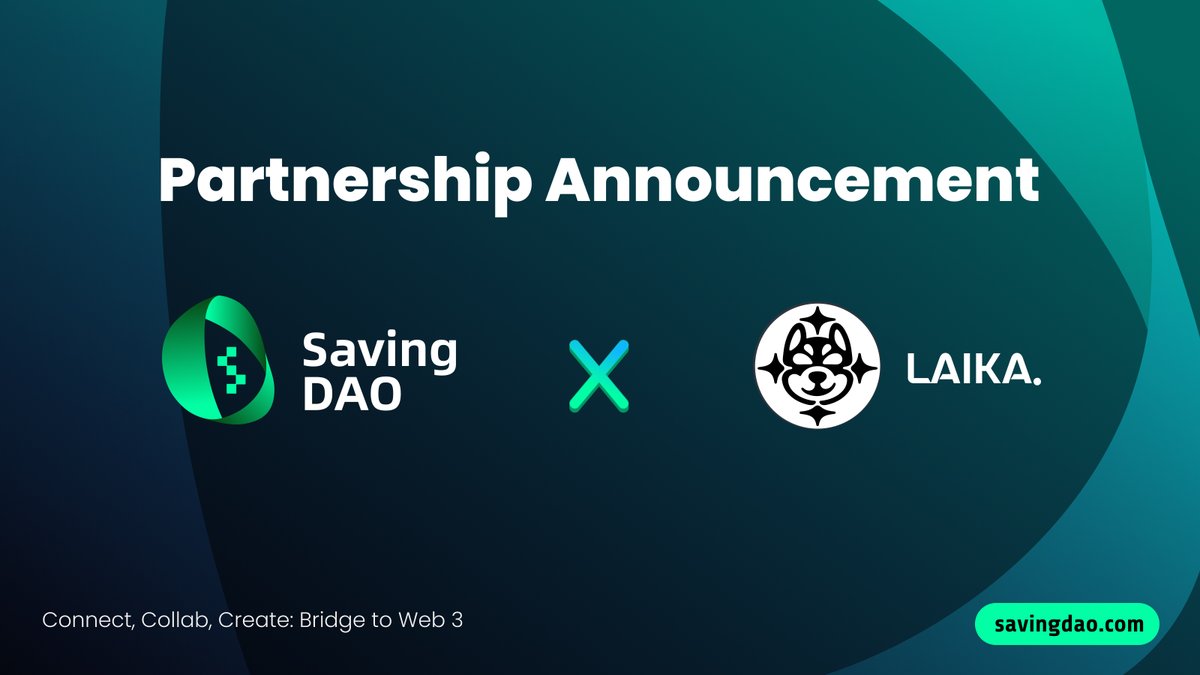 @Savingdao officially announcing a partnership with Laika @laika_org🤝

3000 SVC Coins Giveaway to celebrate it!

Steps:
1. ❤️, 🔁, Tag 3 Friends below

Let's conquer success together! 🚀🌟

#SavingDAO #SVC #LAIKA #giveaway