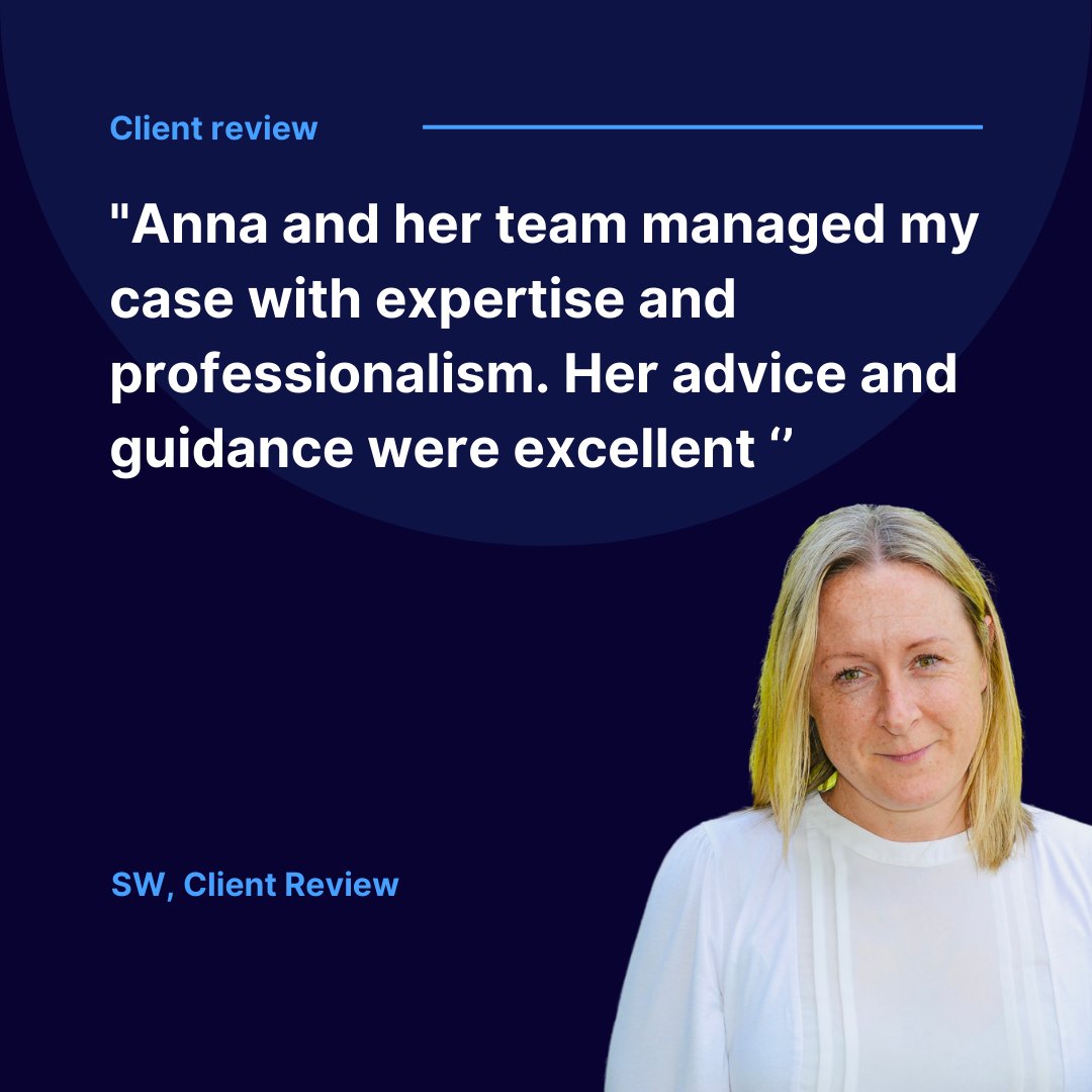 Another excellent review for Anna and the team!⭐ Anna, a Director at Mackenzie Jones, specialises in high-value and complex personal injury, clinical negligence claims, plus divorce and financial settlements.