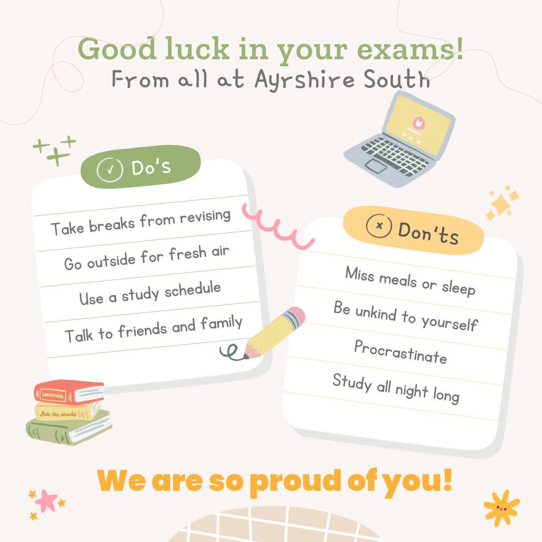 Wow, week 2 of SQA Exams already! 
Thinking of all our young members working so hard through exam season! 
👏🏻📚

#SQAExams #GoodLuck #YouGotThis 
#NoWrongPath