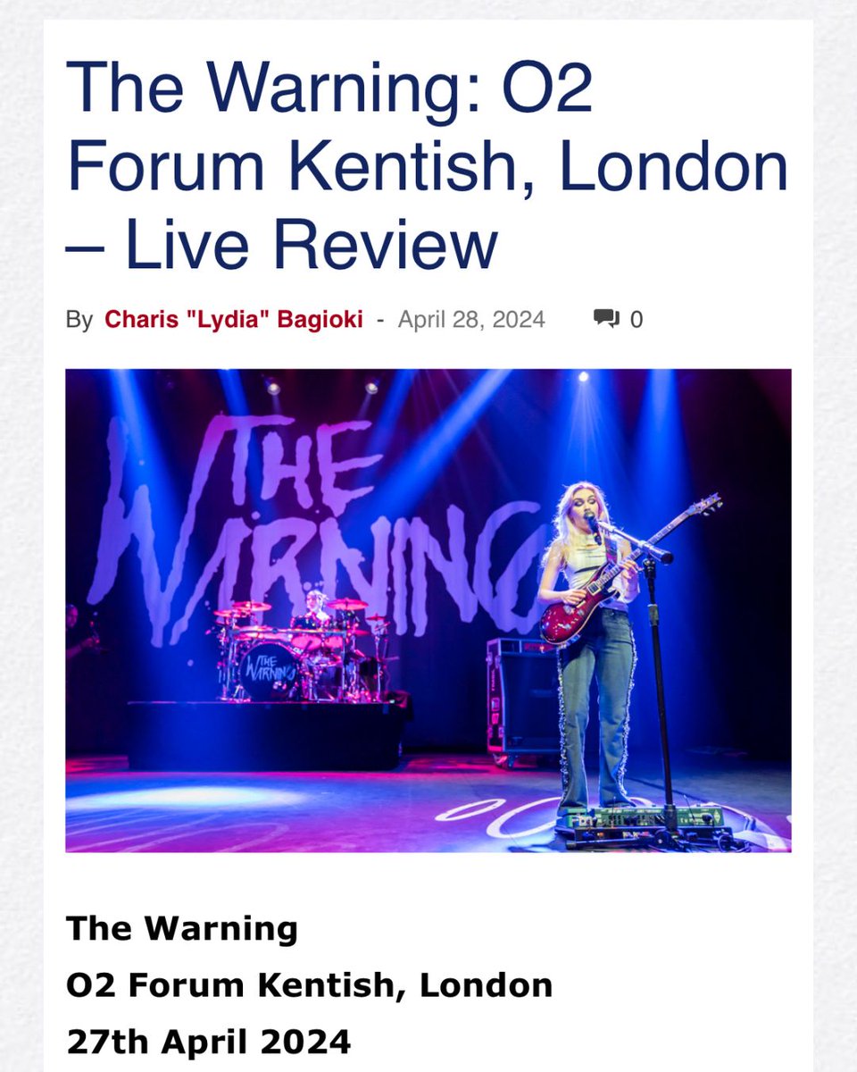 .@TheWarningBand2, rock’s most powerful Mexican sister trio concludes their European tour with a sold-out show in London, raising the bar for live performance high. -@louderthanwar 📰 Photo's & Review: bit.ly/44mCSkU #TheWarningBand #EuropeTour2024