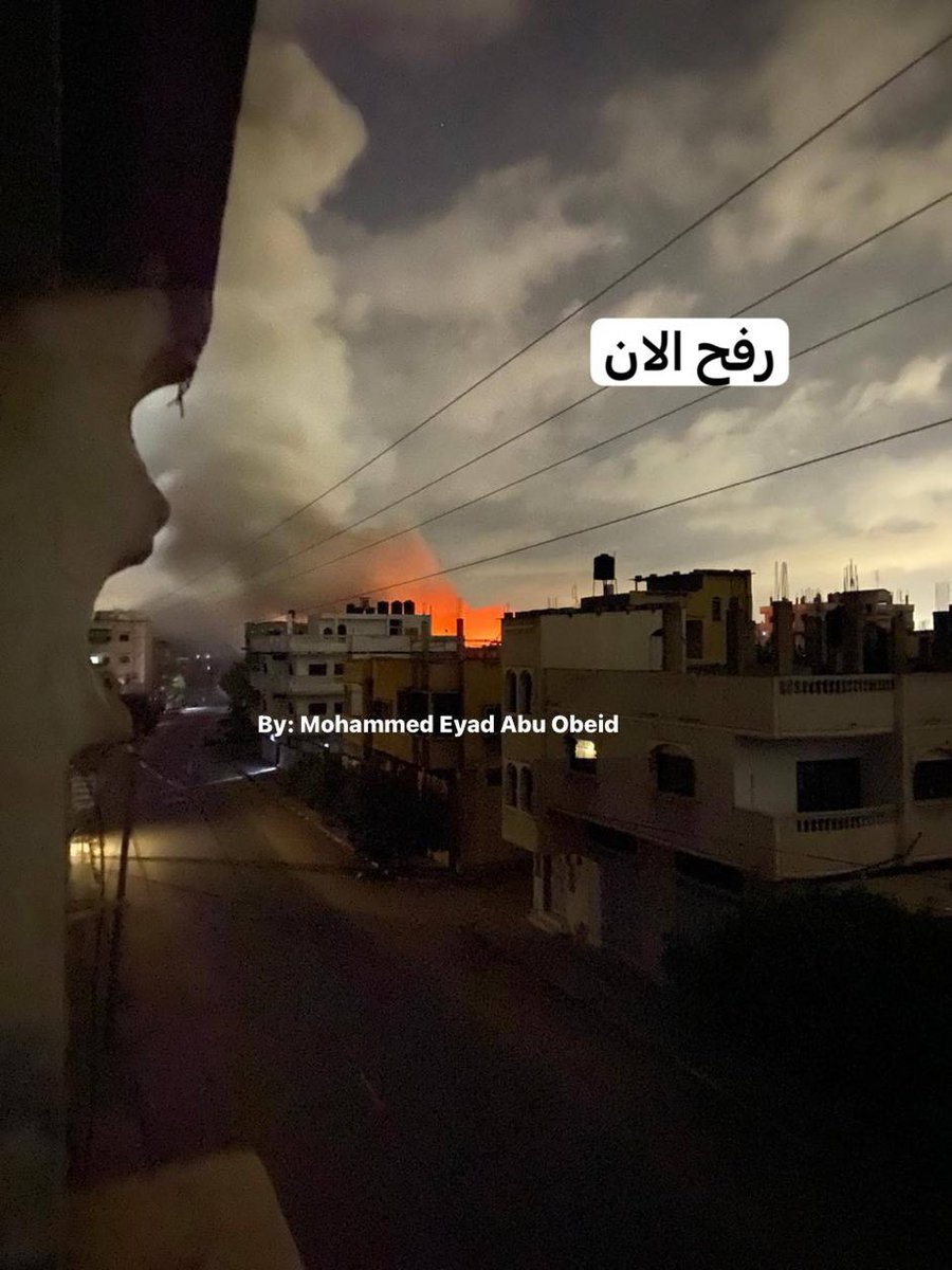 Rafah 🇵🇸 last night. The world pleaded with Netanyahu not to attack Rafah. He ignored them: Sanctions against Israel 🇮🇱 now Boycott Israel 🇮🇱 now Stop selling arms to Israel 🇮🇱 now Arrest warrants now The Hague now. Israel 🇮🇱 is a pariah state.
