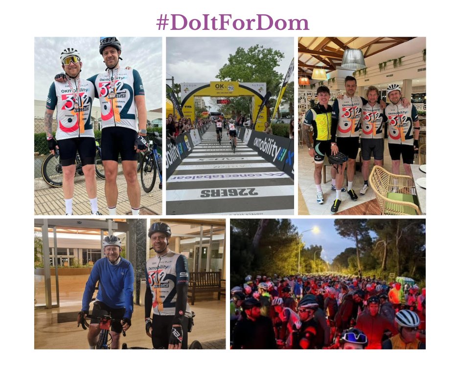 Congratulations Mark Bevan @theloopteam completing the 140 mile cycle challenge, climbing 1300 ft at the weekend in Mallorca in aid @HDA_tweeting #DoItForDom supported by @Agents_Giving @IainGuild grant fund. See more here to support patients with a life limited disease…