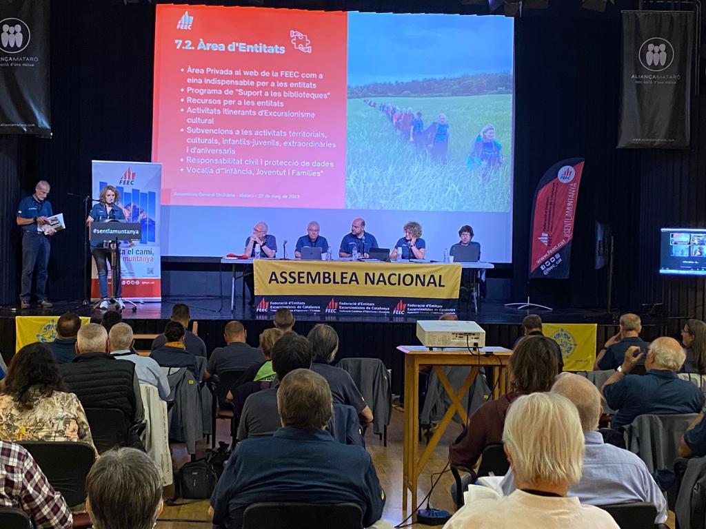 L'Assemblea de la #FEEC, el 25 de maig a Sant Feliu de Guíxols. Més de 400 entitats i clubs estan convocades a aquesta Assemblea General Ordinària on es farà balanç de l'exercici 2023. ➕ INFO ➡️tuit.cat/D9O8j #sentlamuntanya #sommuntanya #somentitats