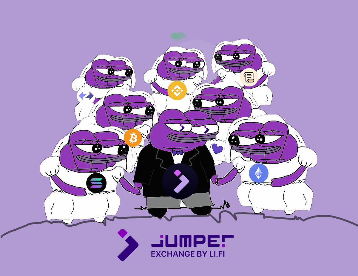 Jumper is the home of the multi-chain power users. We’re not Bitcoin maxis. We’re not Ethereum maxis. We’re not Solana maxis. We’re crypto maxis, ready to make the jump. - cc @0xJord4n JM 💜