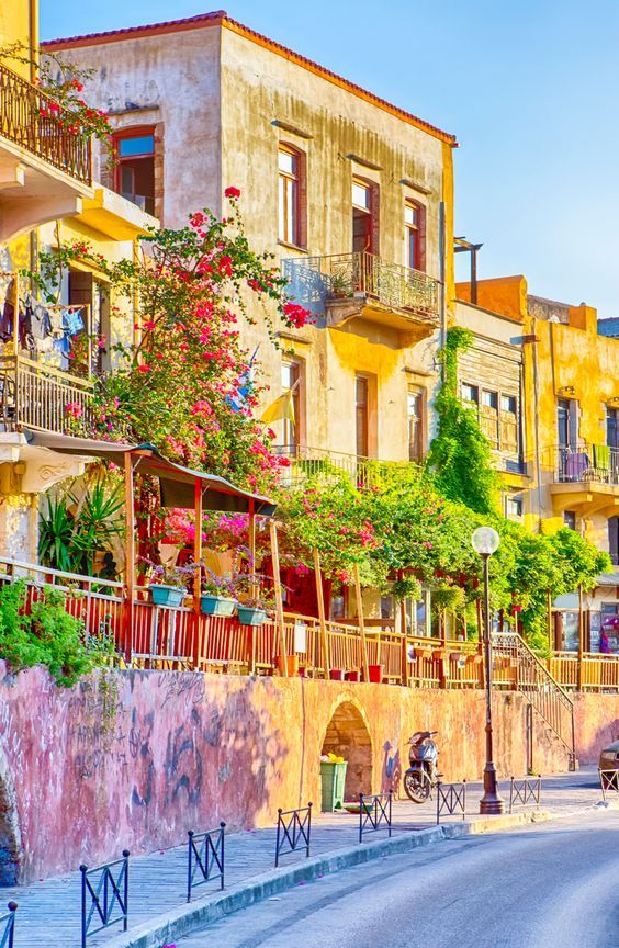 Chania, Crete, Greece
Chania is a city on the northwest coast of the Greek island of Crete. It’s known for its 14th-century Venetian harbor, narrow streets and waterfront restaurants. At the harbor entrance is a 16th-century lighthouse with Venetian, Egyptian and Ottoman