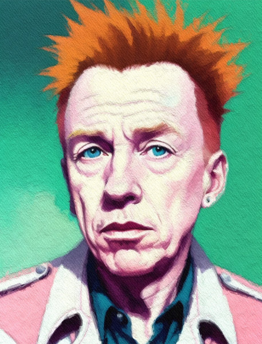 Check out this new painting that I uploaded #JohnnyRotten #SexPistols click here - fineartamerica.com/featured/johnn…