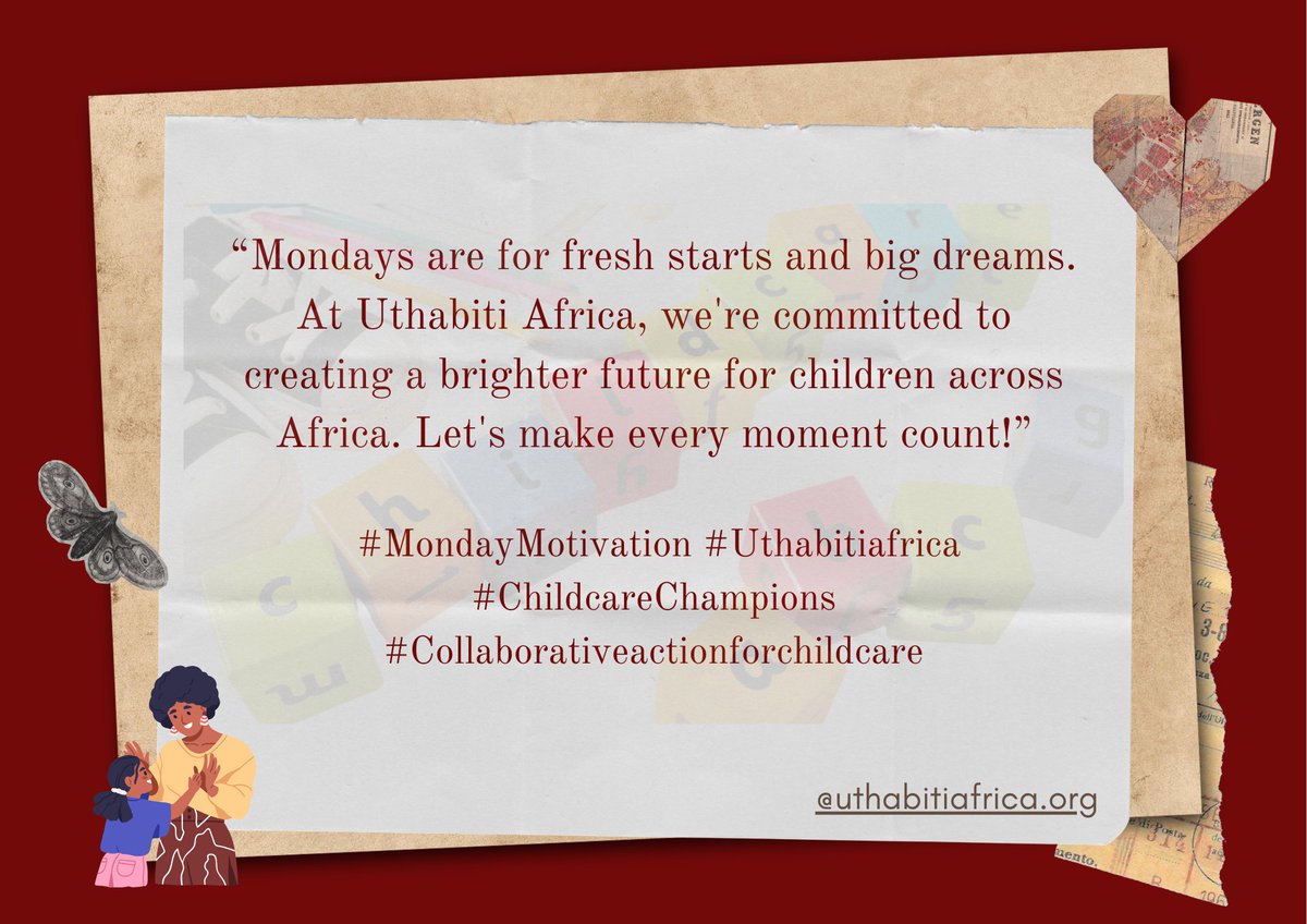 Every day, we're driven by our mission to strengthen the #childcare sector. 
It's our passion, our purpose, and our commitment to make a difference. #MondayMotivation #QualityChildcare #AffChildCareKe @ecdnetwork_ke @Kidogo_ECD @TinyTotos @af_ecn @ECDAction @1000Days @hope2shine