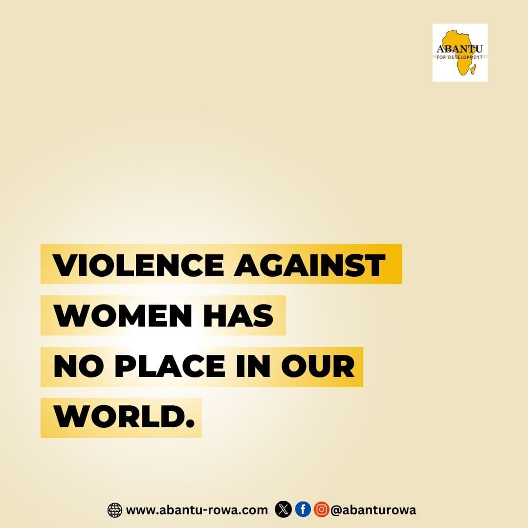 Violence in all forms against women should have no place in our society!

#endgenderbasedviolence #ghana🇬🇭 #abantufordev