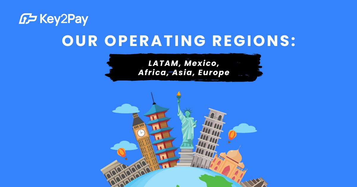 🌎 Where do we operate - asks a client?

1) LATAM (whole region)
2) North America
3) Africa
4) Asia
5) Europe

🌎 We are currently working on establishing ourselves in Australia as well!

.
#PaymentProcessing #TransactionTimes #OnlinePayments #MobilePayments #MailedPayments