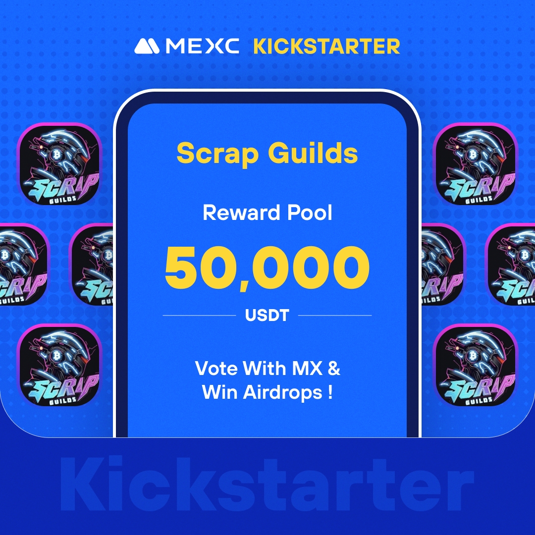 .@ScrapGuilds, a project that aims to create the world's most popular game information platform, is coming to #MEXCKickstarter 🚀 🗳Vote with $MX to share massive airdrops 📈 $SUIAI/USDT Trading: 2024-04-30 11:00 (UTC) Details: mexc.com/support/articl…