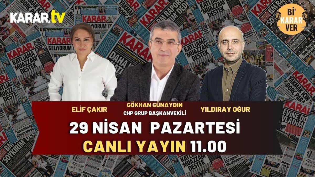 Karar TV’de gündemi değerlendireceğiz. Bekleriz..