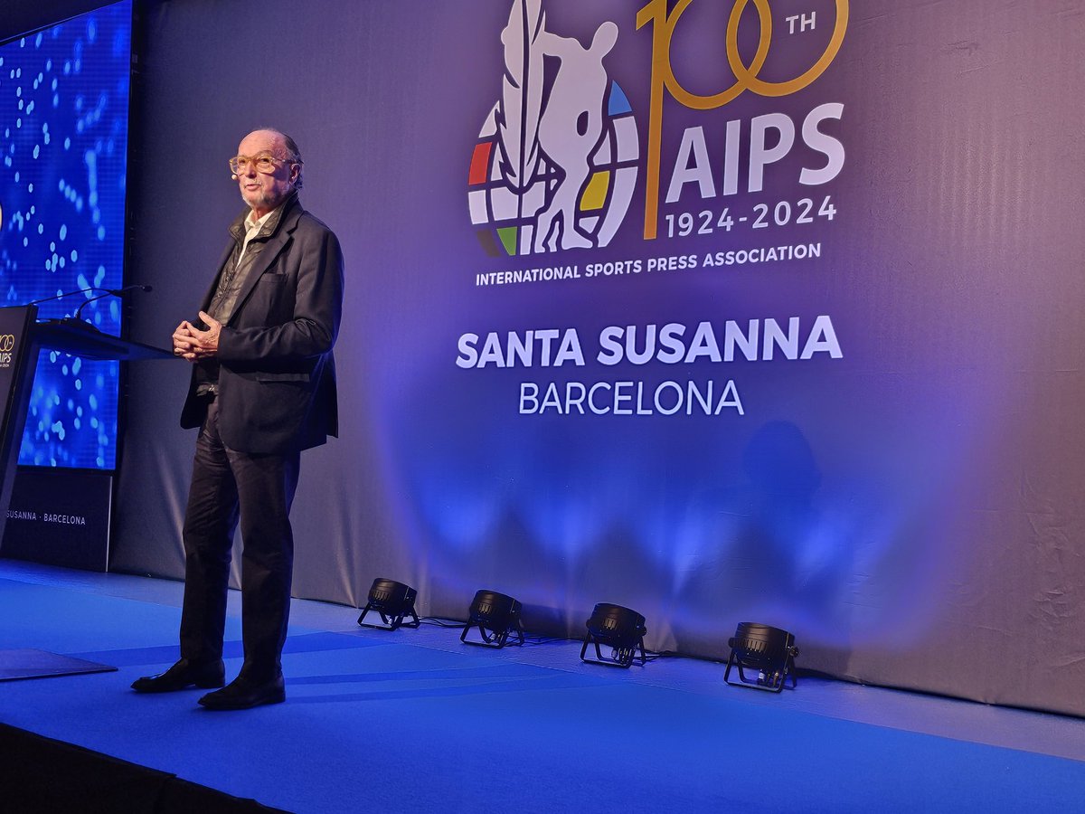 100 years of sports journalism - the centenary of AIPS. Impressive organisation debating the existential threats & opportunities of AI to the profession. And a great place to launch posthumously the autobiography of my old boss Francois Carrard.