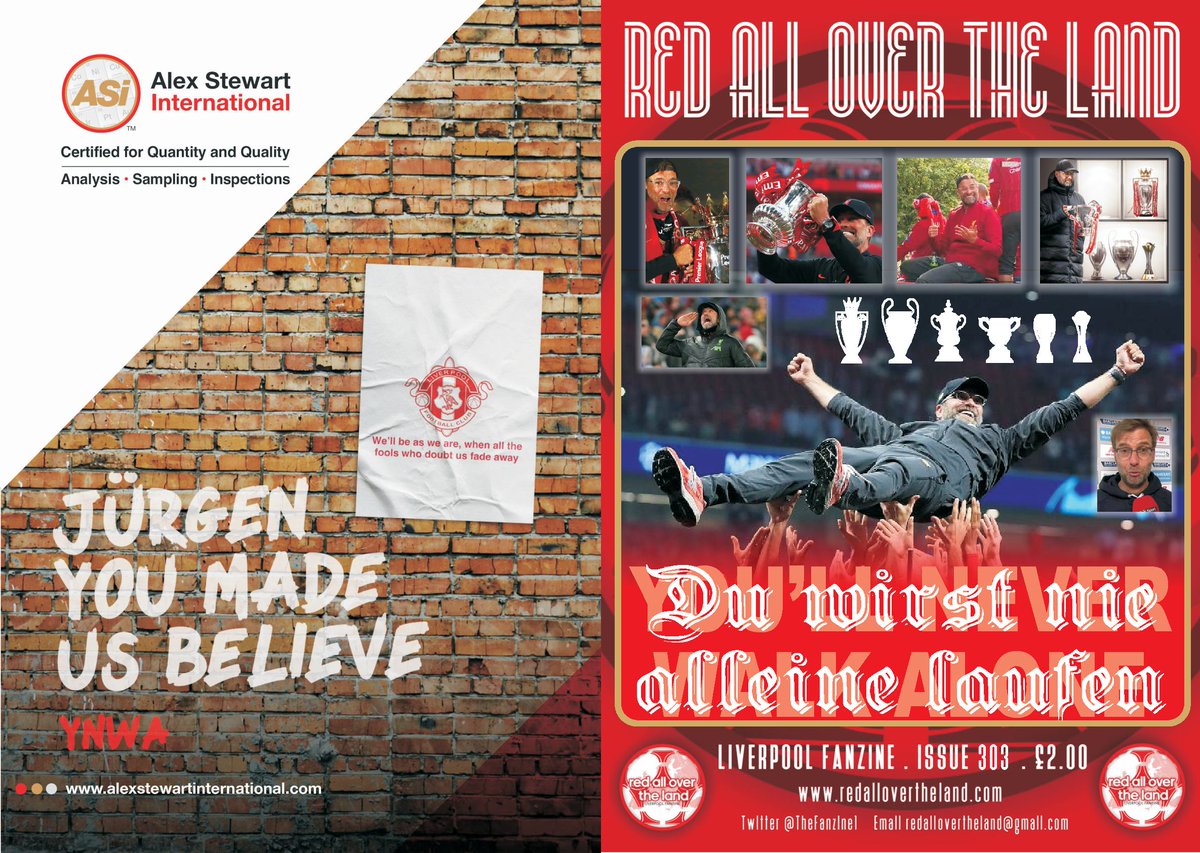 Calling Reds All Over The World. Red All Over The Land Jurgen Tribute now on sale. Full colour, 56 pages, the fans say goodbye to Jurgen. If you're a red & follow @TheFanzine1 this is for you. Only £2+postage & available from redallovertheland.com. Support the Fanzine