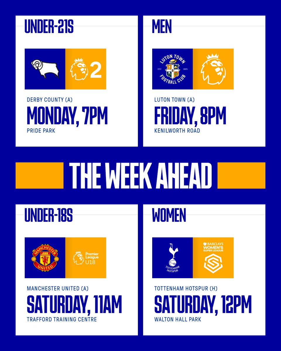 🗓️ | Games coming up this week... @EvertonWomen @EvertonAcademy
