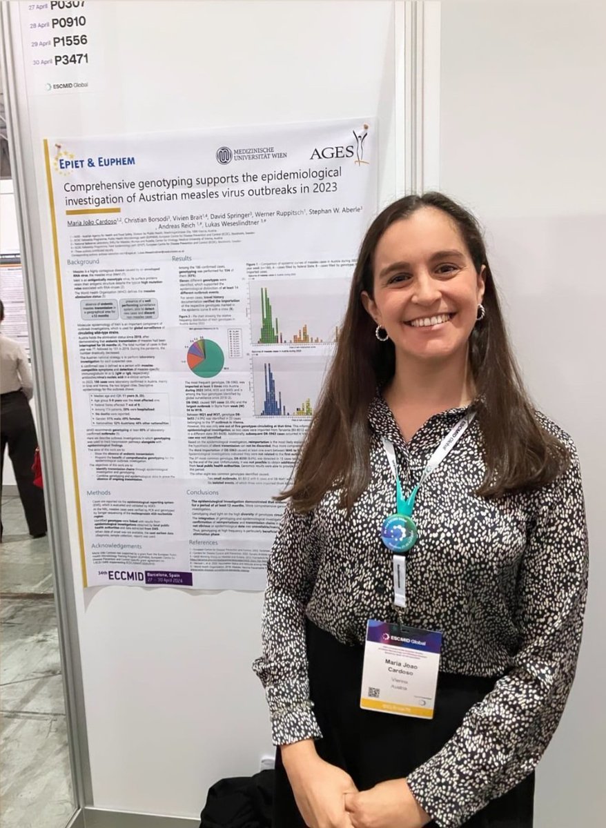 So happy to share some of my ECDC EUPHEM Fellowship results last saturday at #ECCMID2024 ! 
@ECDCPHT @agesnews @ESCMID #PublicHealth #measles