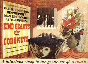 Film of the day - Kind Hearts and Coronets (1948) Perhaps the great British comedy. It was directed by the brilliant Robert Hamer and stars Alec Guinness, Dennis Price, Valerie Hobson and Joan Greenwood @Film4 3.55pm this afternoon. #RobertHamer #AlecGuinness #DennisPrice