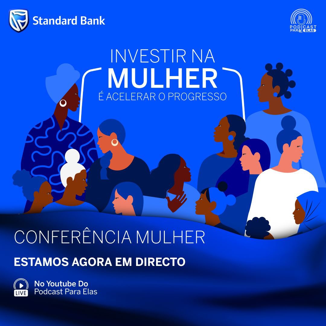 Acompanha agora em directo a transmissão da Conferência Mulher.

Link: youtube.com/live/XRKUi97rF…

#StandardBankMoçambique #MêsDaMulher #PodcastParaElas #InvestirnaMulheréAceleraroProgresso #standardbank
